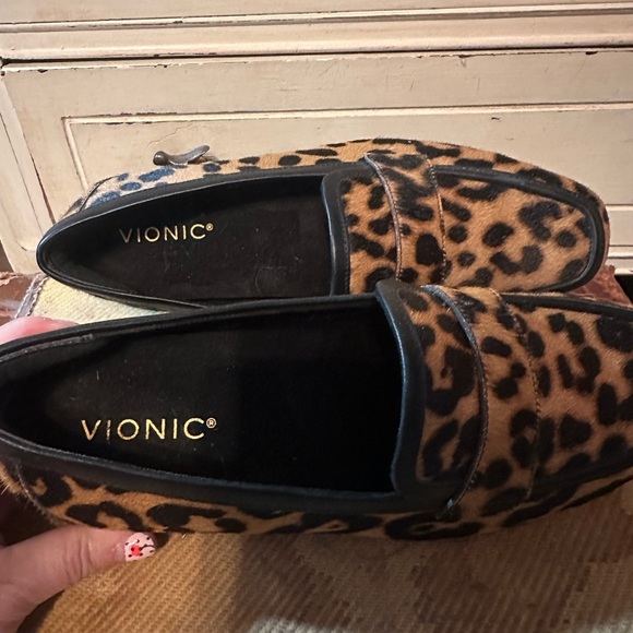 Vionic Leopard Print Loafers - Picture 4 of 8